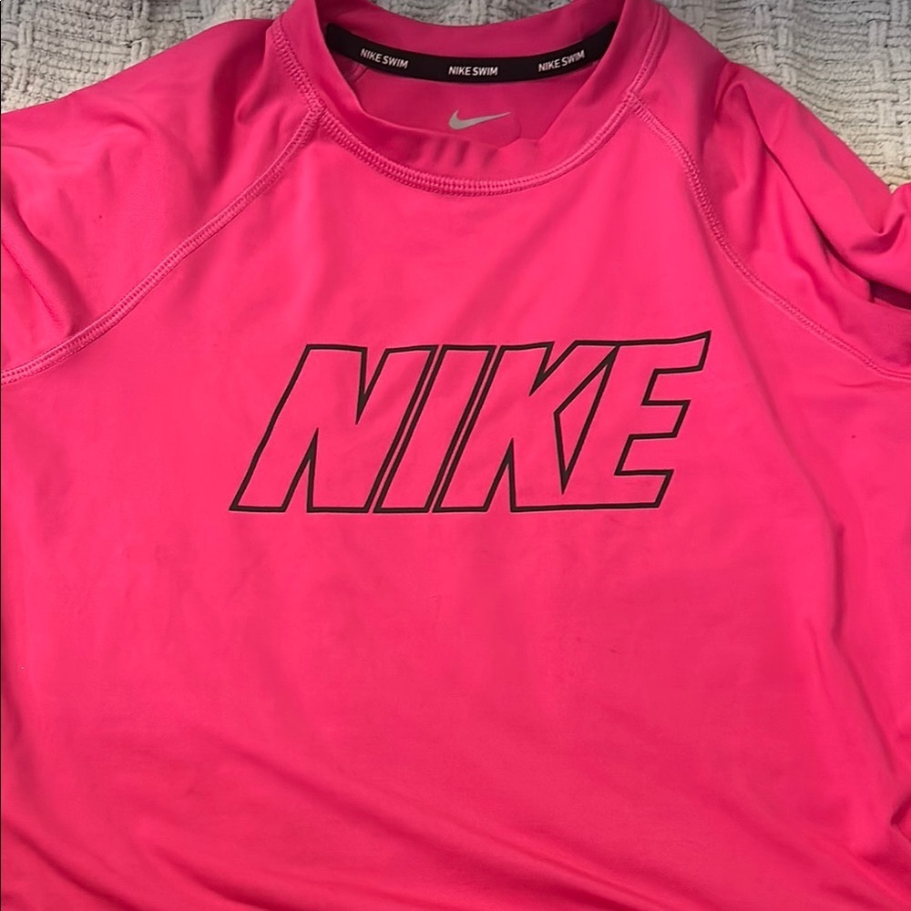 Nike Pink Swim Shirt long sleeve could be worn everyday